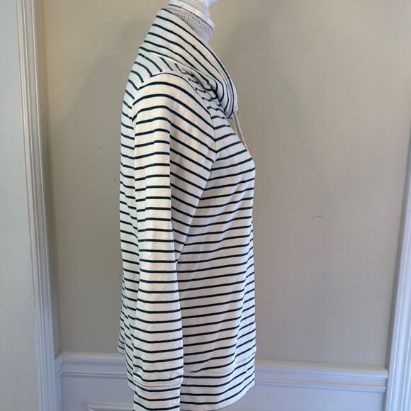 L.L. Bean Classic Striped Cowl Neck Top - Picture 3 of 6